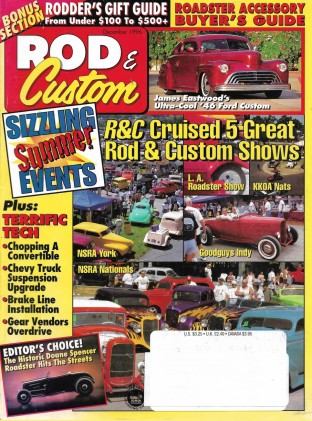 ROD & CUSTOM 1996 DEC - '55 CHEVY PICKUP, '32 CHEVY VICKY, '32 DEUCE HIGHBOY